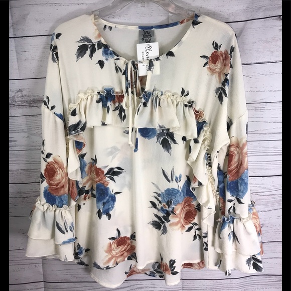 Anthropologie Tops - IVY JANE ANTHROPOLOGIE Small floral blouse NEW